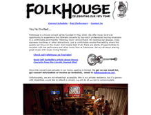 Tablet Screenshot of folkhouseconcerts.com